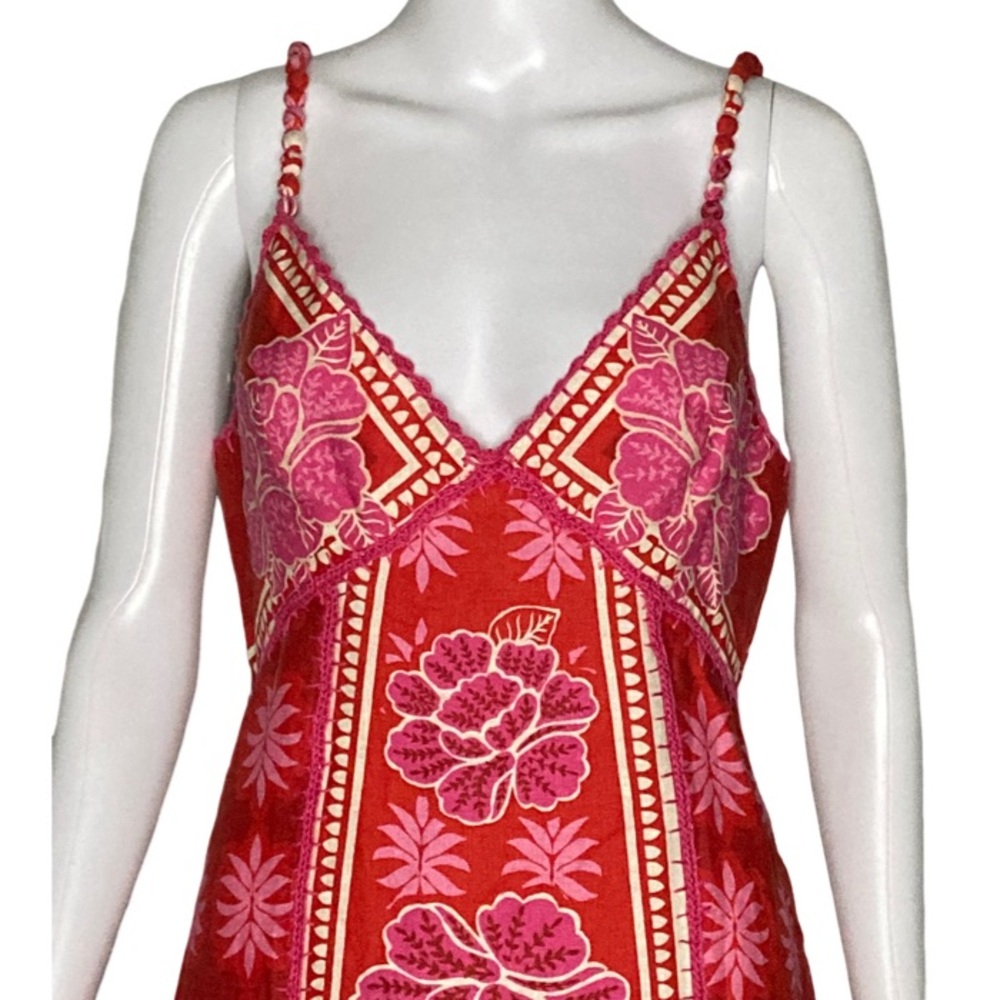 FARM Rio Red and Pink Maxi Dress - Picture 5 of 15